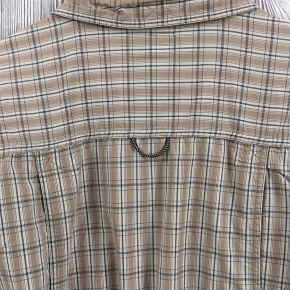 Guide Series Mens Small Tan Plaid Outdoors Shirt - Picture 7 of 8
